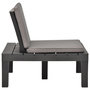 Voir la diapositive 3 : VIDAXL Chaise de salon de jardin avec coussin Plastique Anthracite