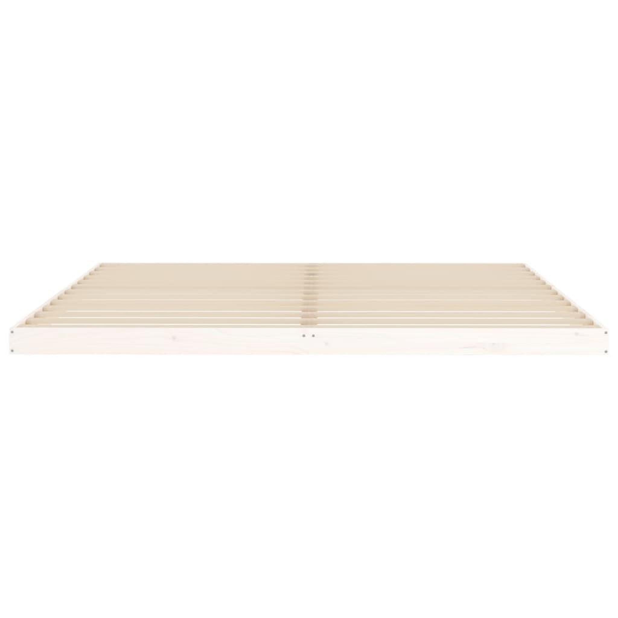 Voir la diapositive 5 : VIDAXL Cadre de lit sans matelas blanc 200x200 cm bois massif de pin