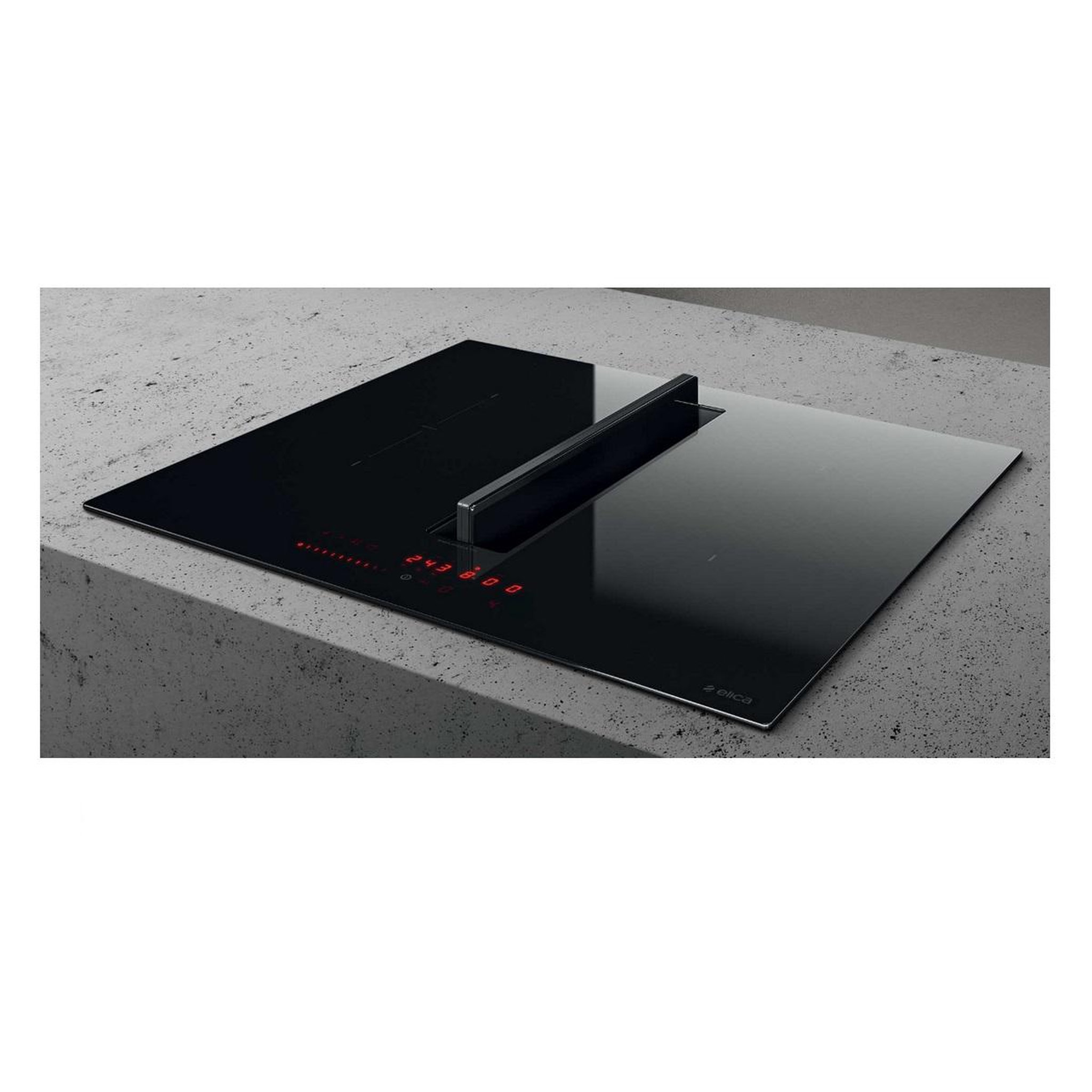 Voir la diapositive 6 : ELICA Table de cuisson aspirante induction 60cm 4 feux 7500w noir - prf0167053