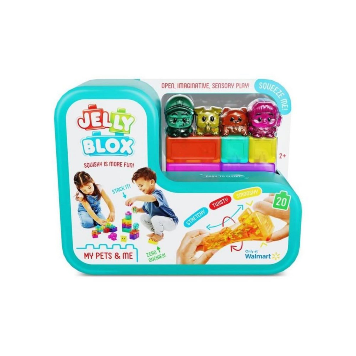 GOLIATH My Pets and Me - Jeu de construction - JELLY BLOX - GOLIATH - 20 blocs - 2 personnages - 2 animaux - Des 2 ans