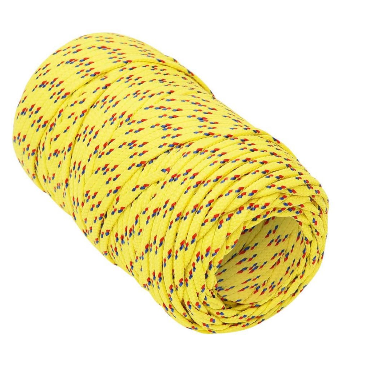 VIDAXL Corde de bateau Jaune 2 mm 100 m Polypropylene