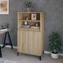 Voir la diapositive 1 : VIDAXL Buffet haut Chene sonoma 60x36x110 cm Bois d'ingenierie