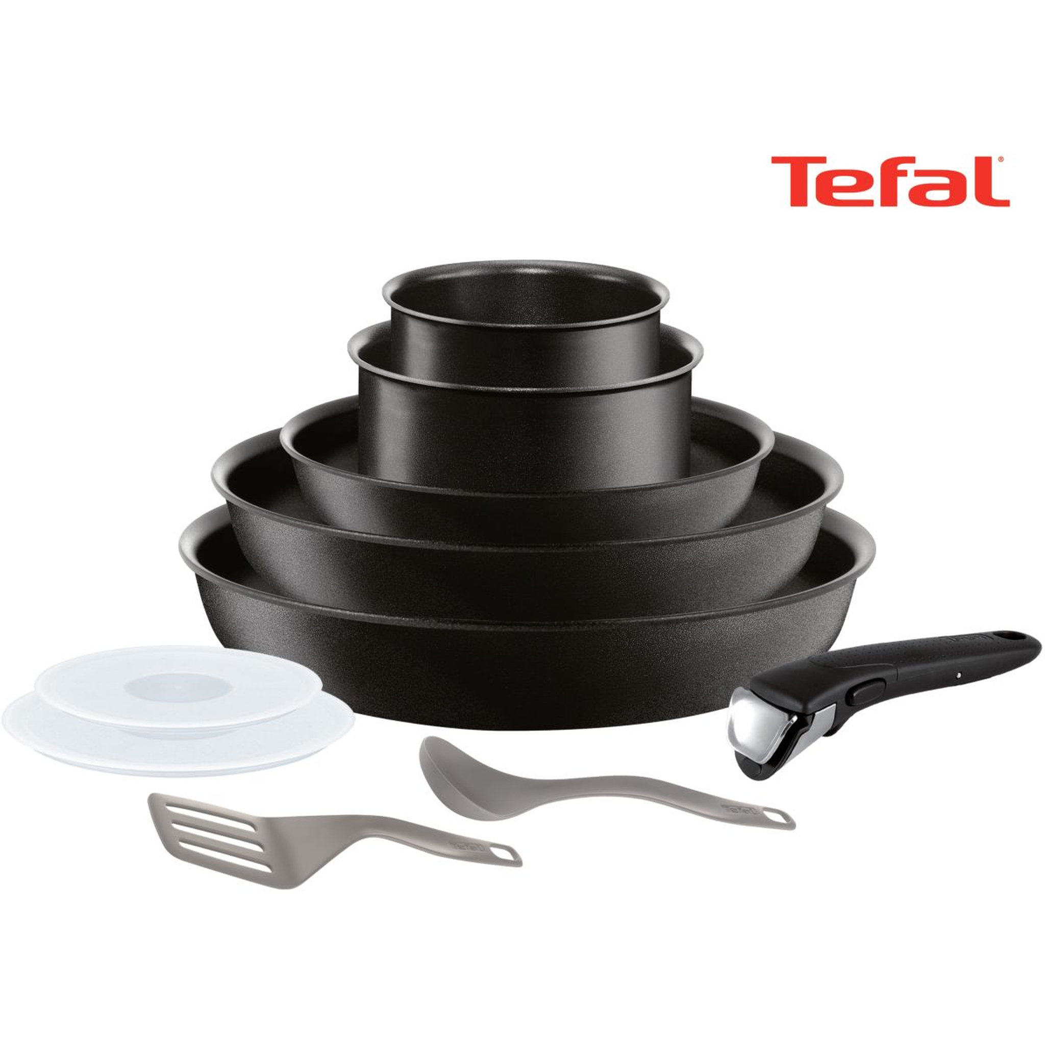 Voir la diapositive 1 : TEFAL Batterie de cuisine Ingenio Exception 10pcs