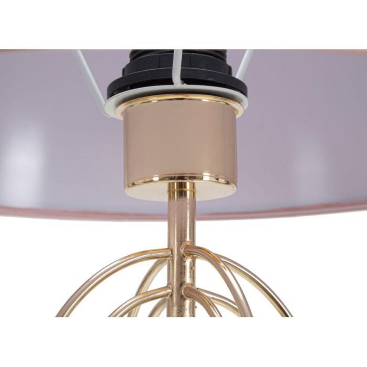 Paris Prix Lampe à Poser Design en Métal  Krista  64cm Rose & Or