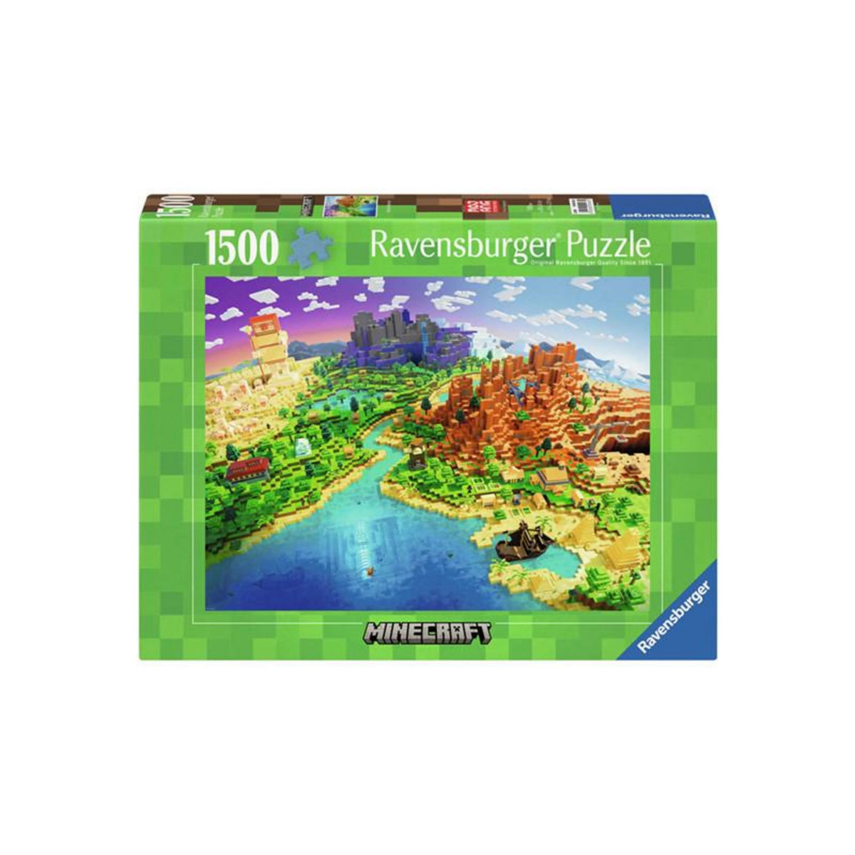 RAVENSBURGER Ravensburger - Jigsaw puzzle World Of Minecraft, 1500 pcs. 120004332