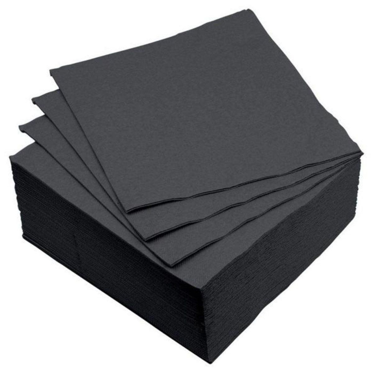 Paris Prix Lot de 40 Serviettes en Papier  Vitamine  25x25cm Noir