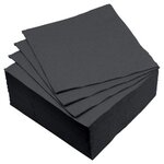 Paris Prix Lot de 40 Serviettes en Papier  Vitamine  25x25cm Noir