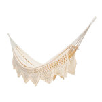 Proloisirs Toile de hamac Personal 105 Frange - 265 x 170 cm - Naturel