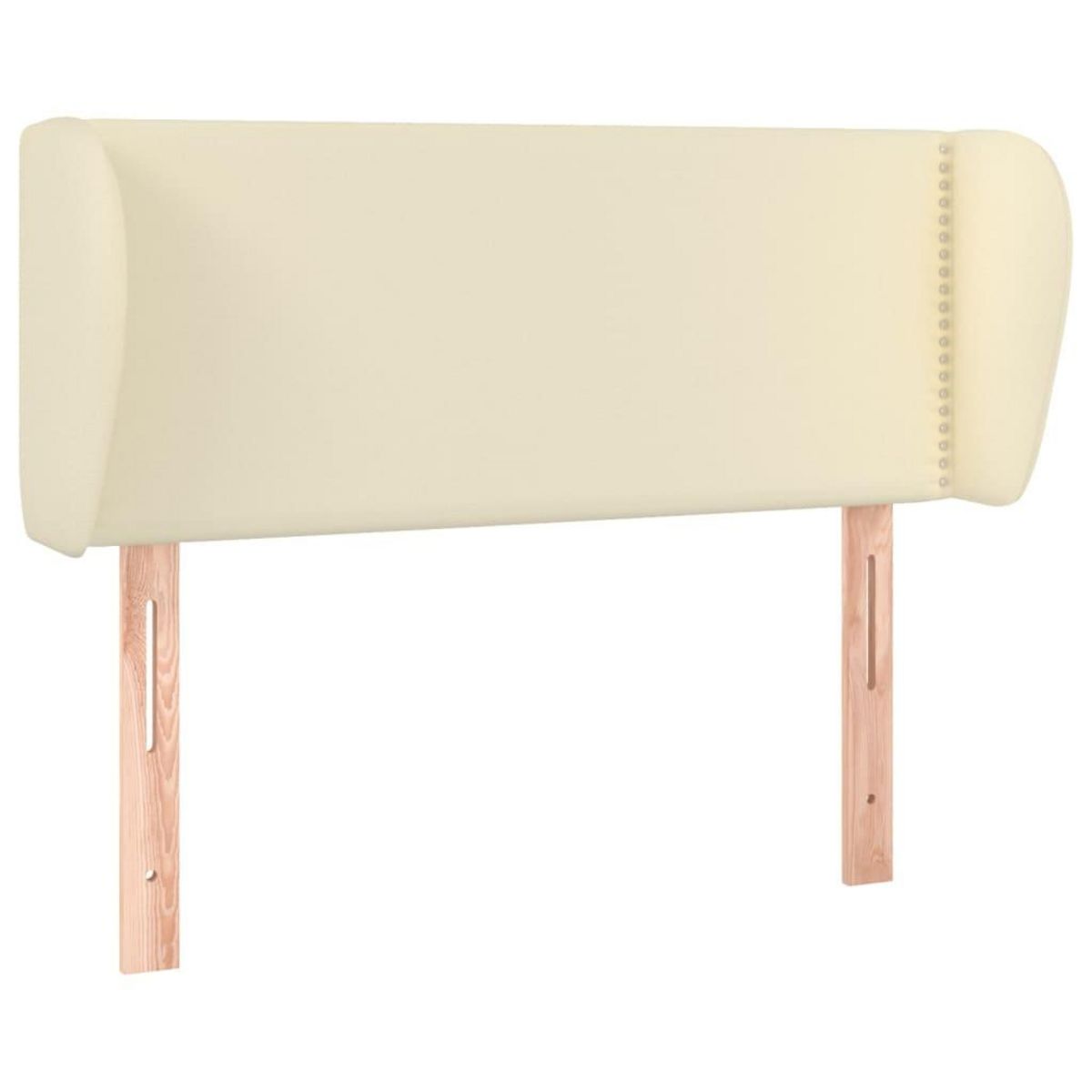 VIDAXL Tete de lit avec oreilles Creme 103x23x78/88 cm Similicuir