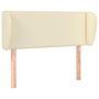 Voir la diapositive 2 : VIDAXL Tete de lit avec oreilles Creme 103x23x78/88 cm Similicuir