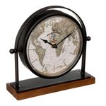 ATMOSPHERA Horloge à Poser Vintage  Flavia  21cm Noir