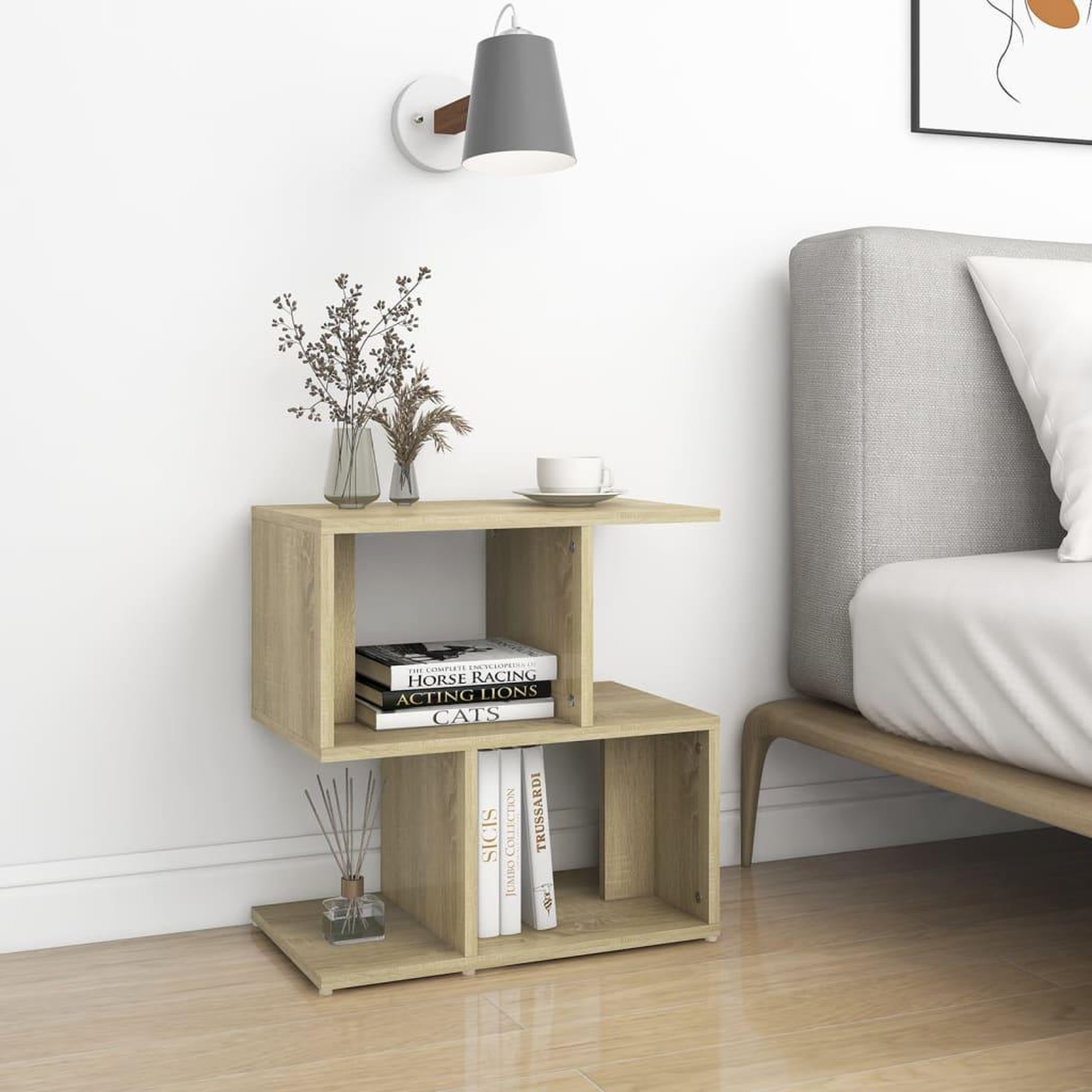 Voir la diapositive 1 : VIDAXL Tables de chevet 2pcs chene sonoma 50x30x51,5cm bois ingenierie