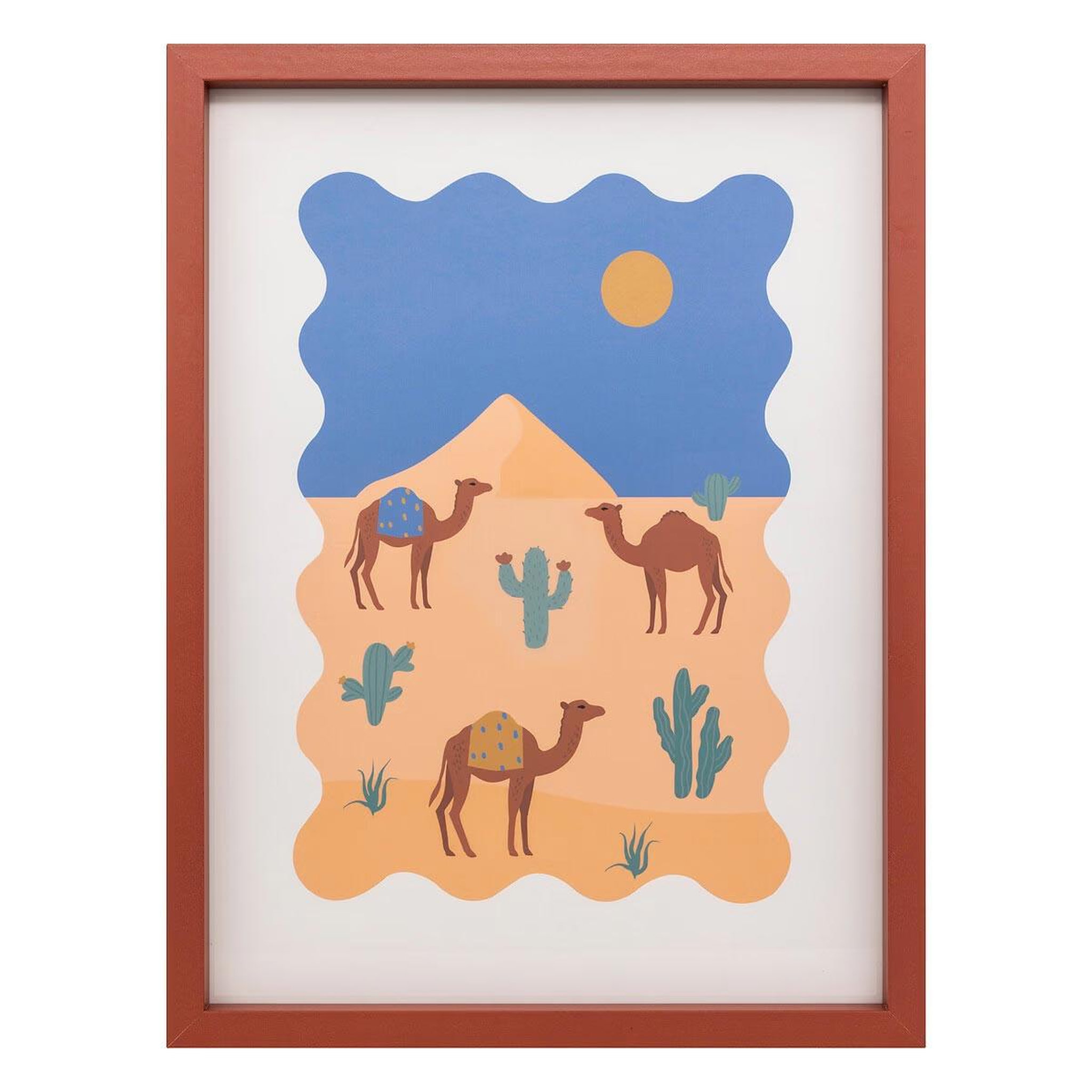 Atmosphera Kids Tableau imprimé encadré  marrakech  30x40cm multicolore