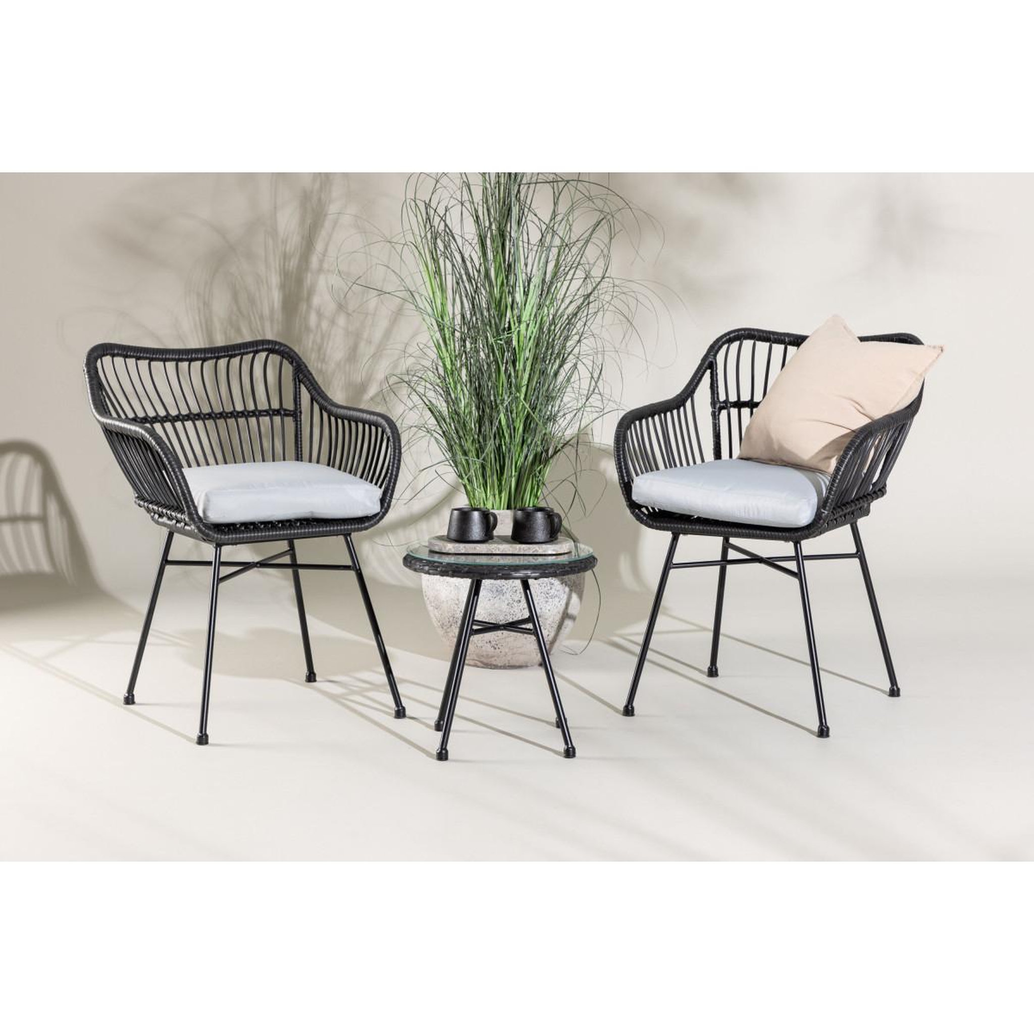 Voir la diapositive 6 : Paris Prix Salon de jardin  viga  81cm noir