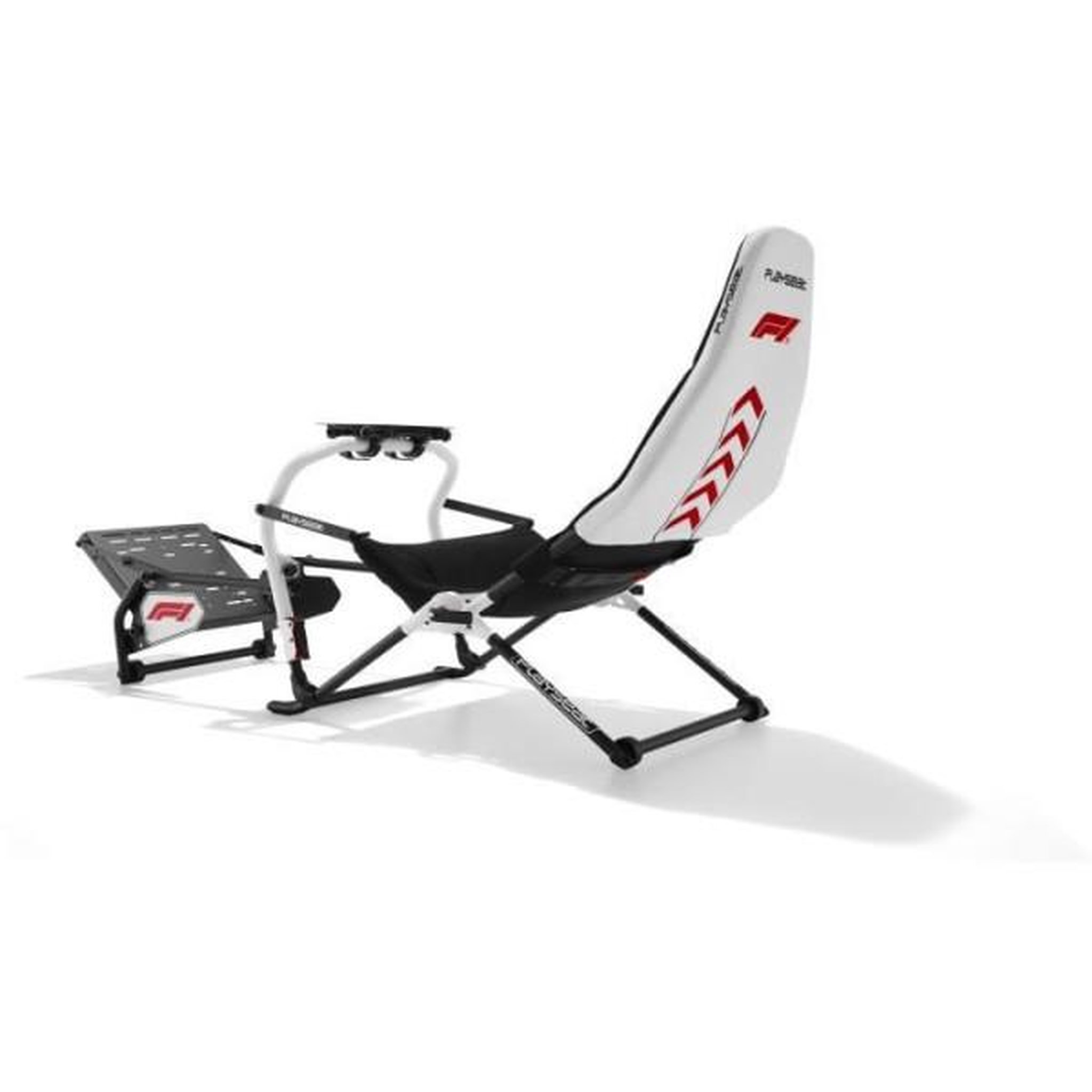 Voir la diapositive 2 : PLAYSEAT Cockpit simracing pliant - playseat challenge dd - f1 edition - blanc et noir