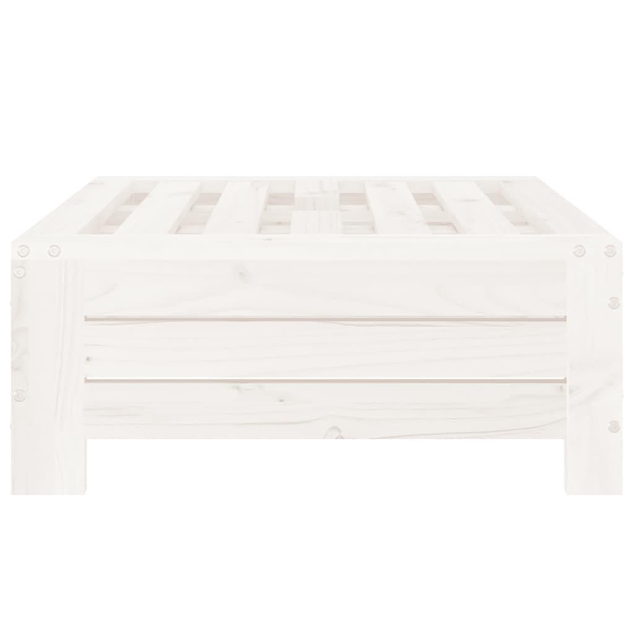 Voir la diapositive 4 : VIDAXL Couvercle de base de parasol blanc bois massif de pin