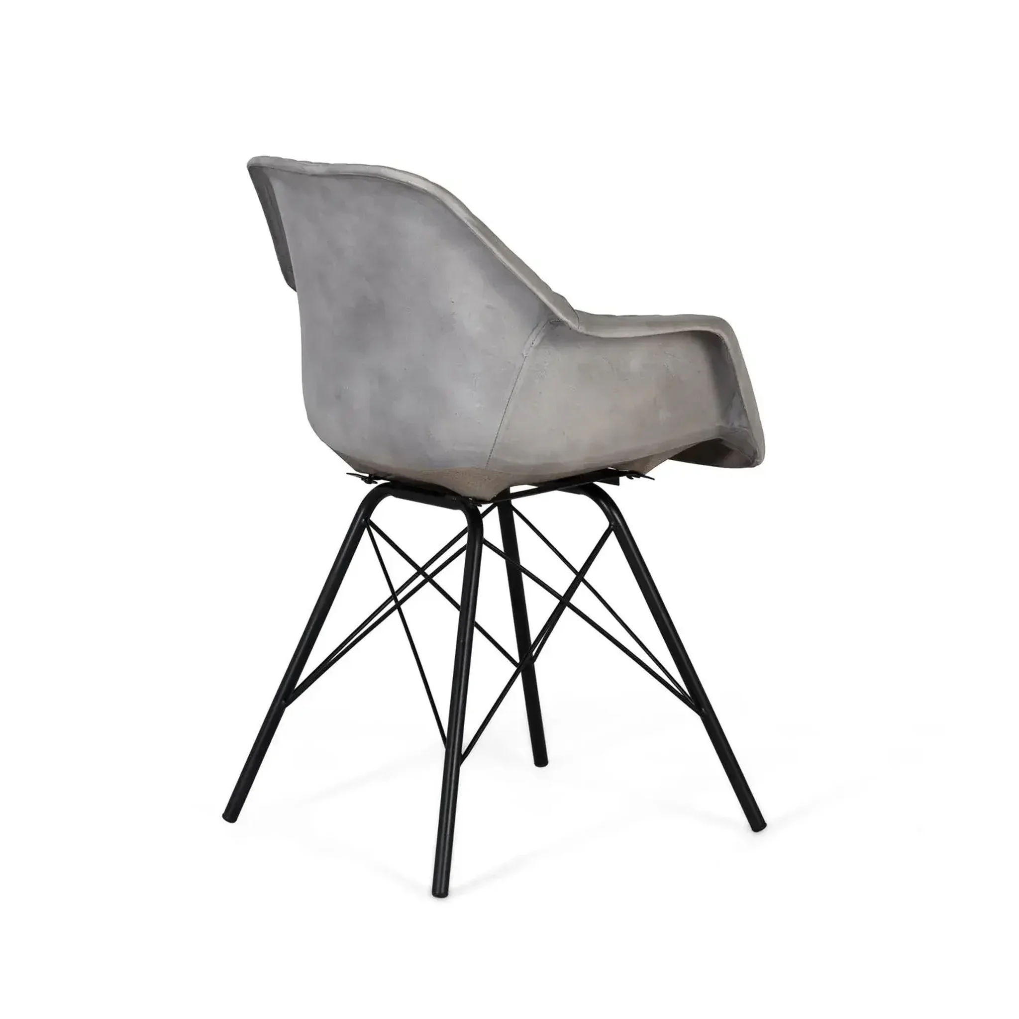 Voir la diapositive 2 : GINER Y COLOMER SL Chaise en cuir 61 cm style industriel