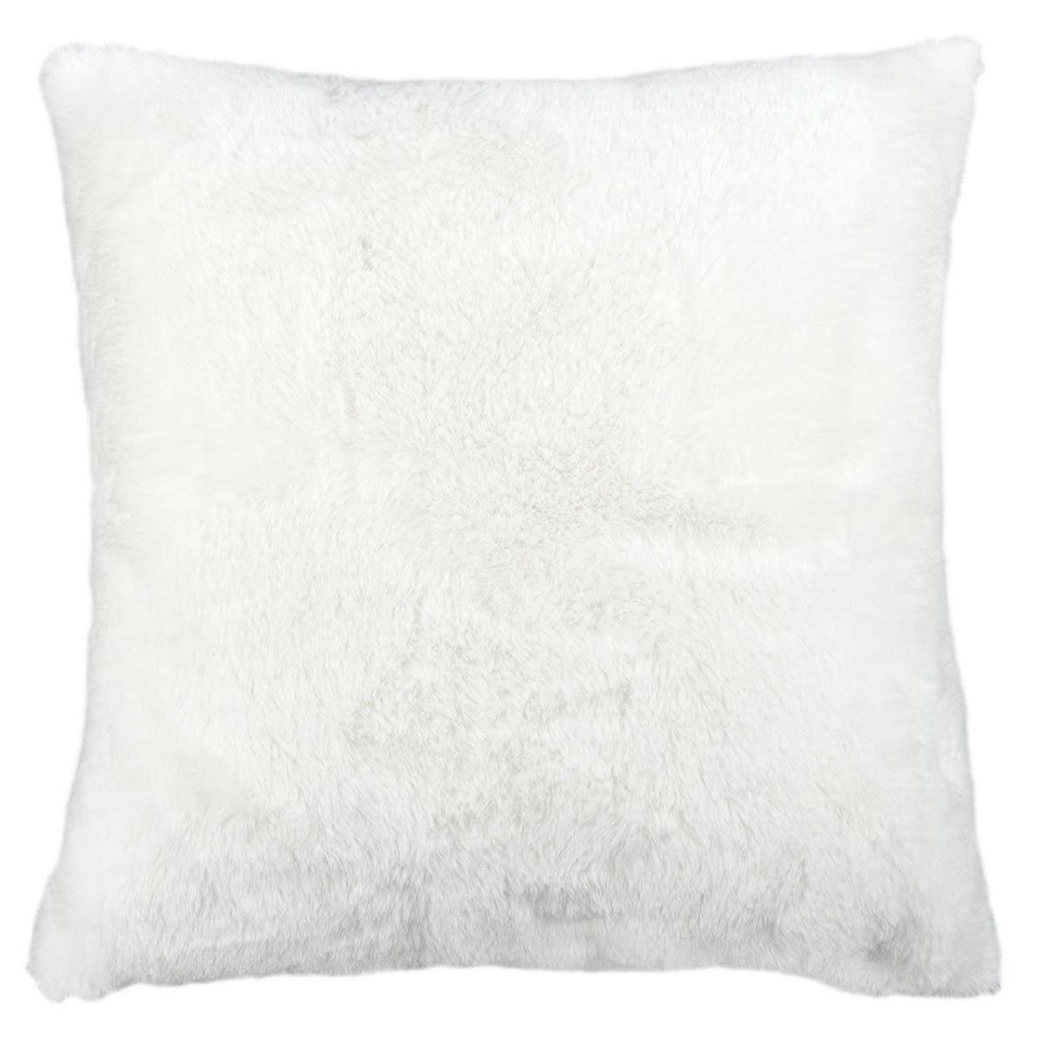 The Home Deco Factory Coussin déco  imitation fourrure  40x40cm blanc
