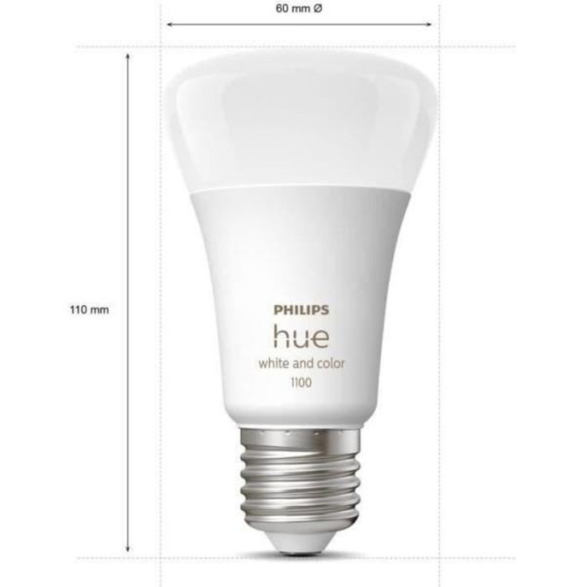 Voir la diapositive 3 : PHILIPS HUE Philips Hue White and Color Ambiance, Kit de démarrage 2 ampoules E27, 75W, Bluetooth, fonctionne avec Alexa, Google et Homekit