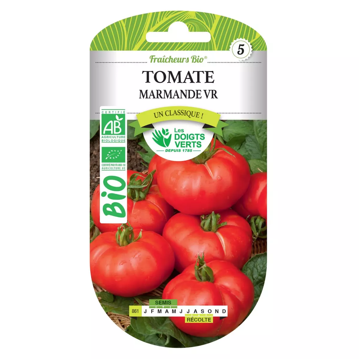 LES DOIGTS VERTS Graines tomate Marmande VR BIO Les Doigts Verts
