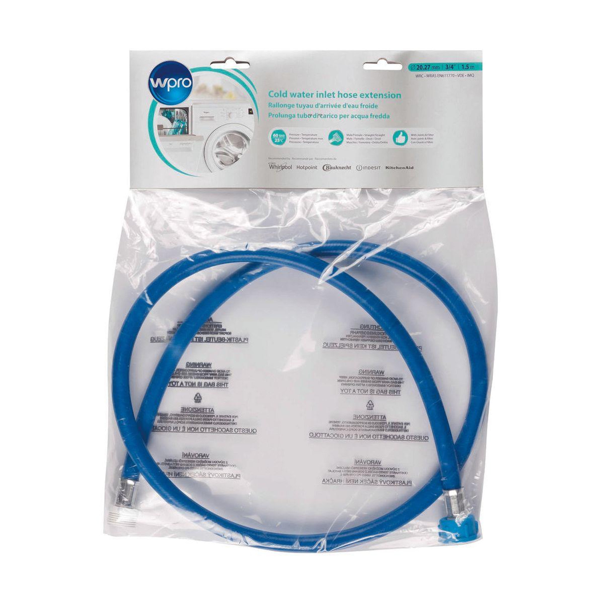 Voir la diapositive 2 : WPRO Rallonge de tuyau d'alimentation d'eau IEF150 LL / LV