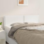 VIDAXL Tetes de lit 2 pcs Blanc 72x5x78/88 cm Similicuir