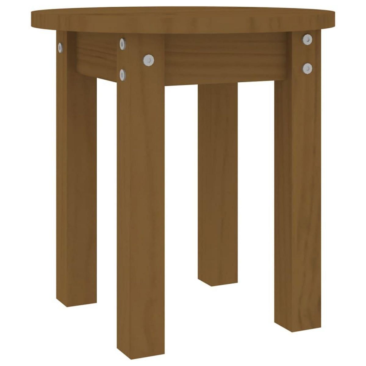 VIDAXL Table basse Marron miel Ø 35x35 cm Bois massif de pin