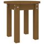 Voir la diapositive 2 : VIDAXL Table basse Marron miel Ø 35x35 cm Bois massif de pin