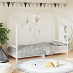 VIDAXL Cadre de lit pour enfants blanc 80x200 cm bois de pin massif