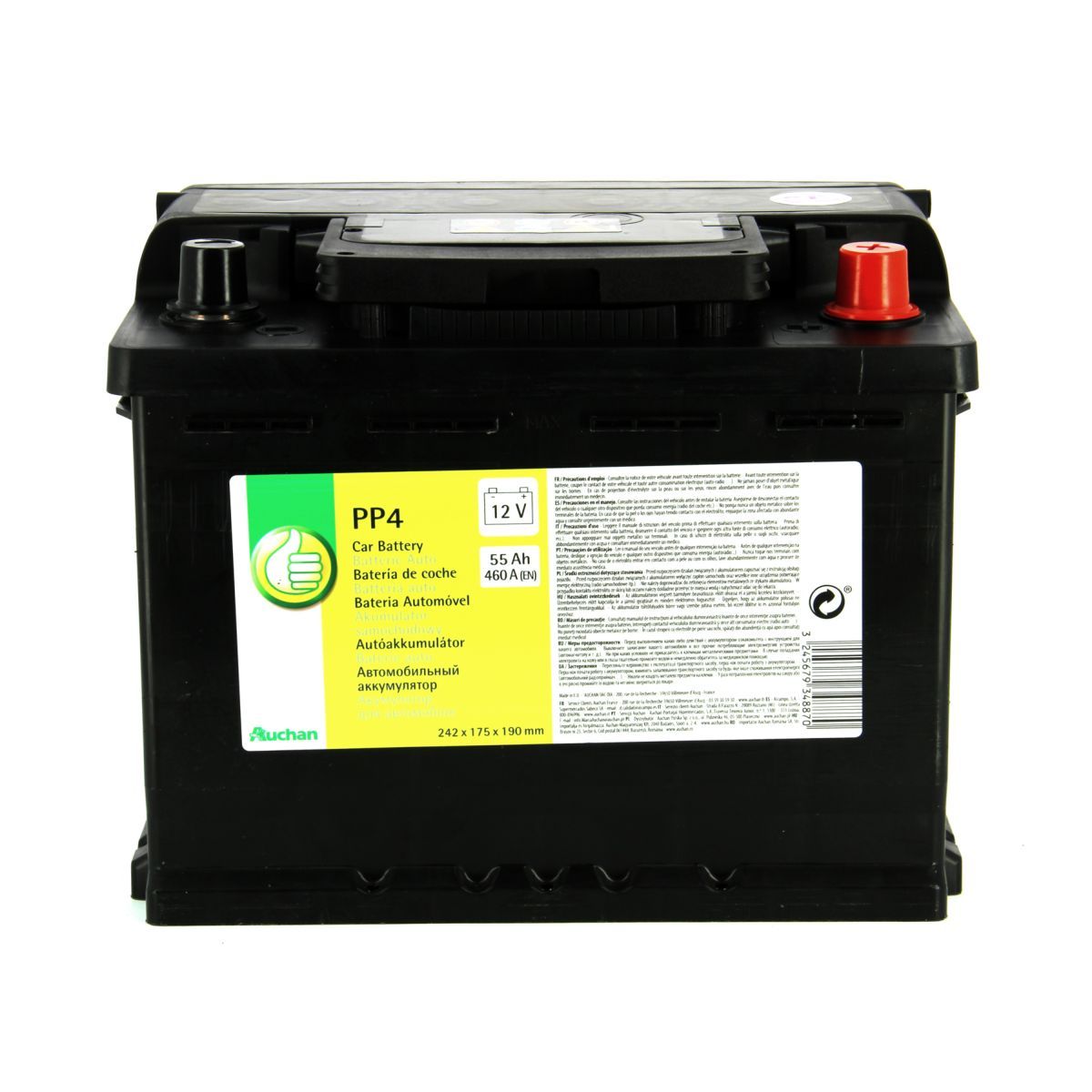 POUCE Batterie pour voiture 460A 55AH