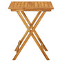 Voir la diapositive 2 : VIDAXL Table pliable de jardin 60x60x75 cm Bois d'acacia solide