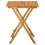 Voir la diapositive 2 : VIDAXL Table pliable de jardin 60x60x75 cm Bois d'acacia solide