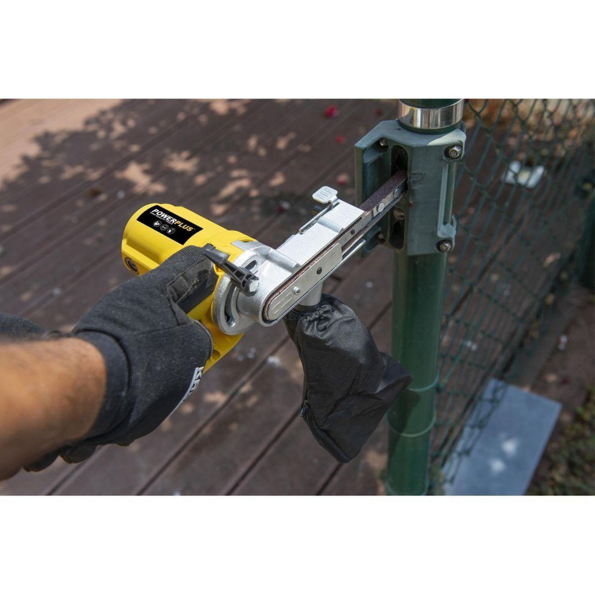 POWERPLUS Lime ponceuse à bande 400 W Powerplus