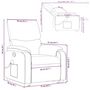 Voir la diapositive 6 : VIDAXL Fauteuil inclinable de massage Marron Similicuir