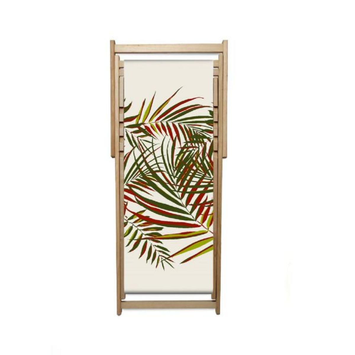 Paris Prix Lot de 2 Chiliennes de Jardin Pliantes Feuille  Lona  102cm Multicolore