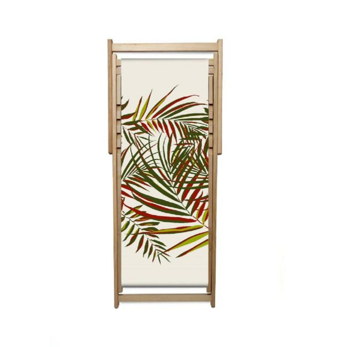 Paris Prix Lot de 2 Chiliennes de Jardin Pliantes Feuille  Lona  102cm Multicolore