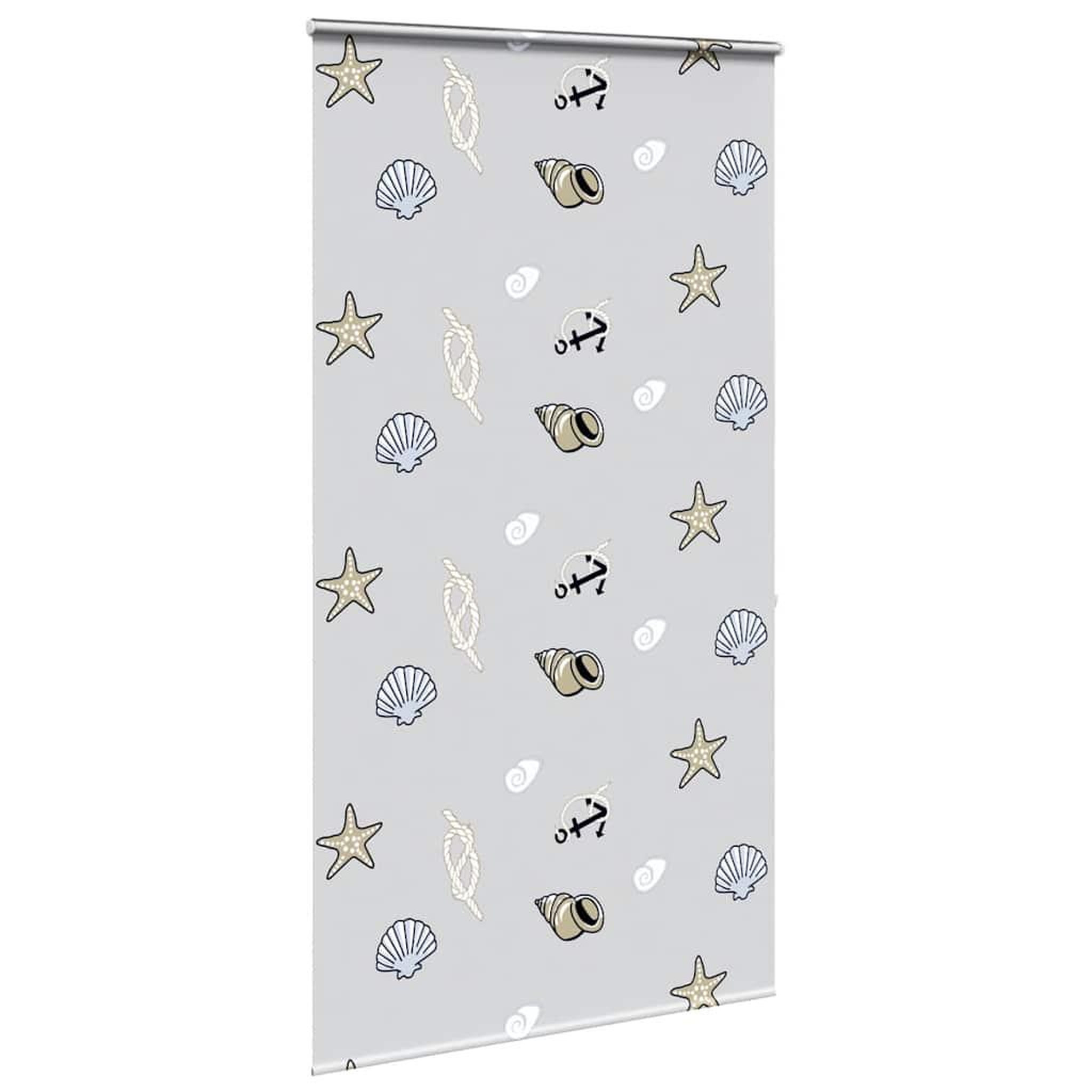 Voir la diapositive 3 : VIDAXL Store enrouleur de douche avec cassette largeur du tissu 116 cm