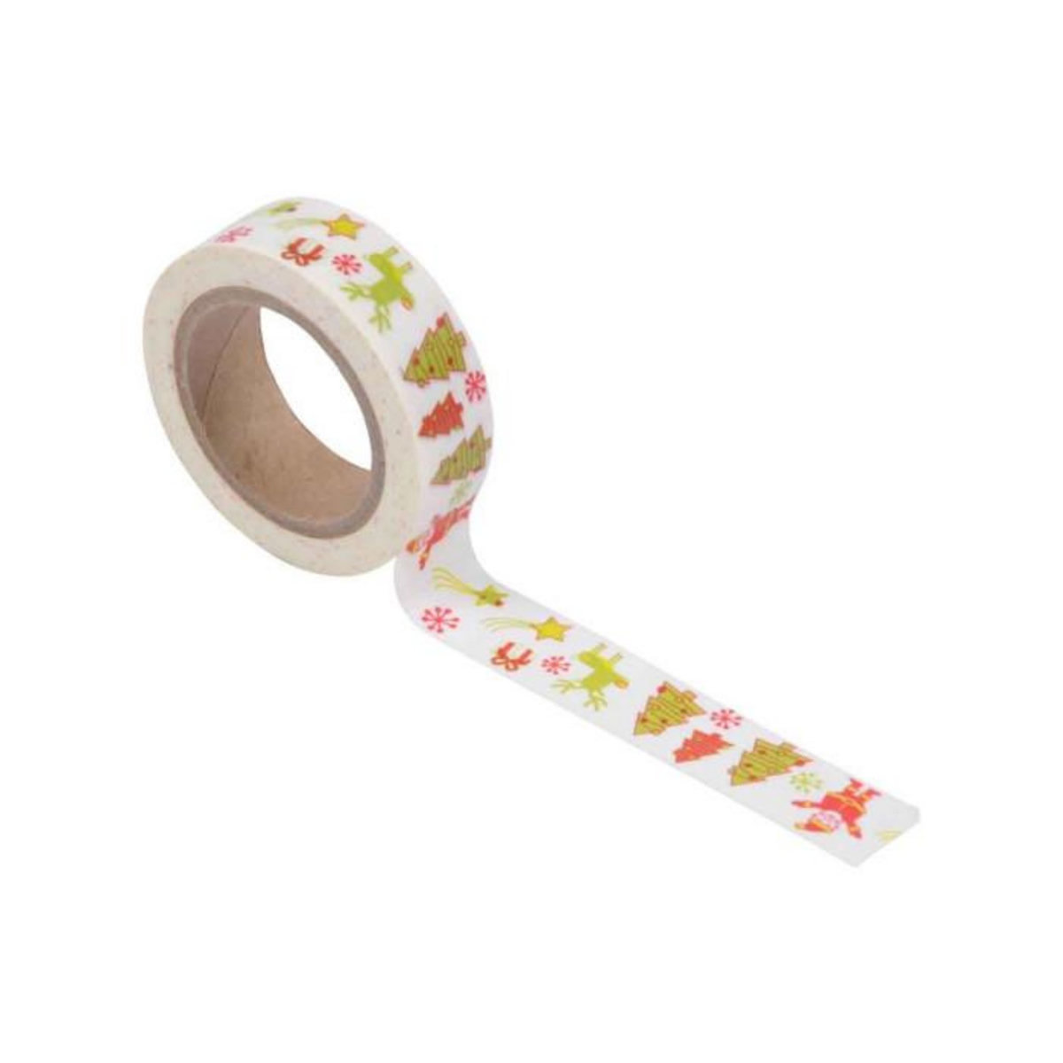 Paris Prix Ruban Adhésif Papier de Riz  Père Noël  10m Blanc