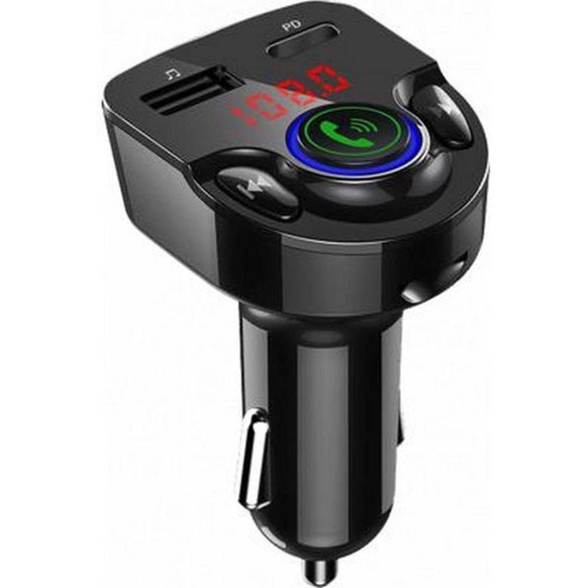 Bigben Connected Chargeur voitur avec transmetteur fm 25w usb-a + usb-c