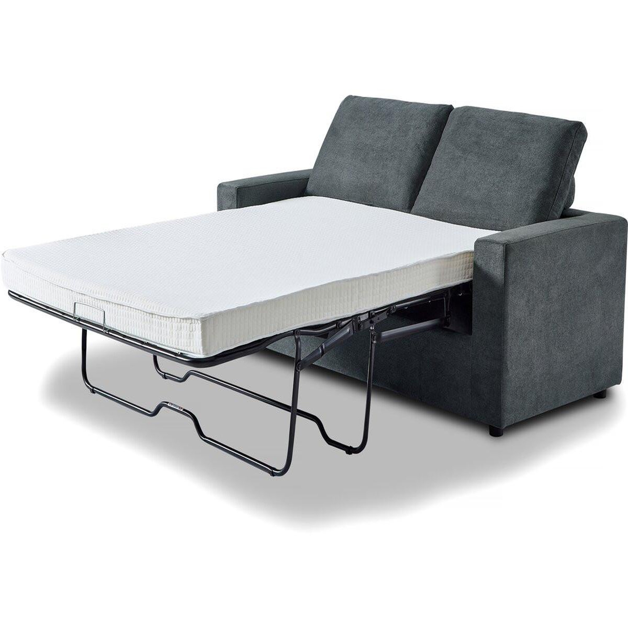 Voir la diapositive 3 : Habitat et Jardin Canapé convertible express en tissu  elena  - 3 places - couchage 140 cm - gris