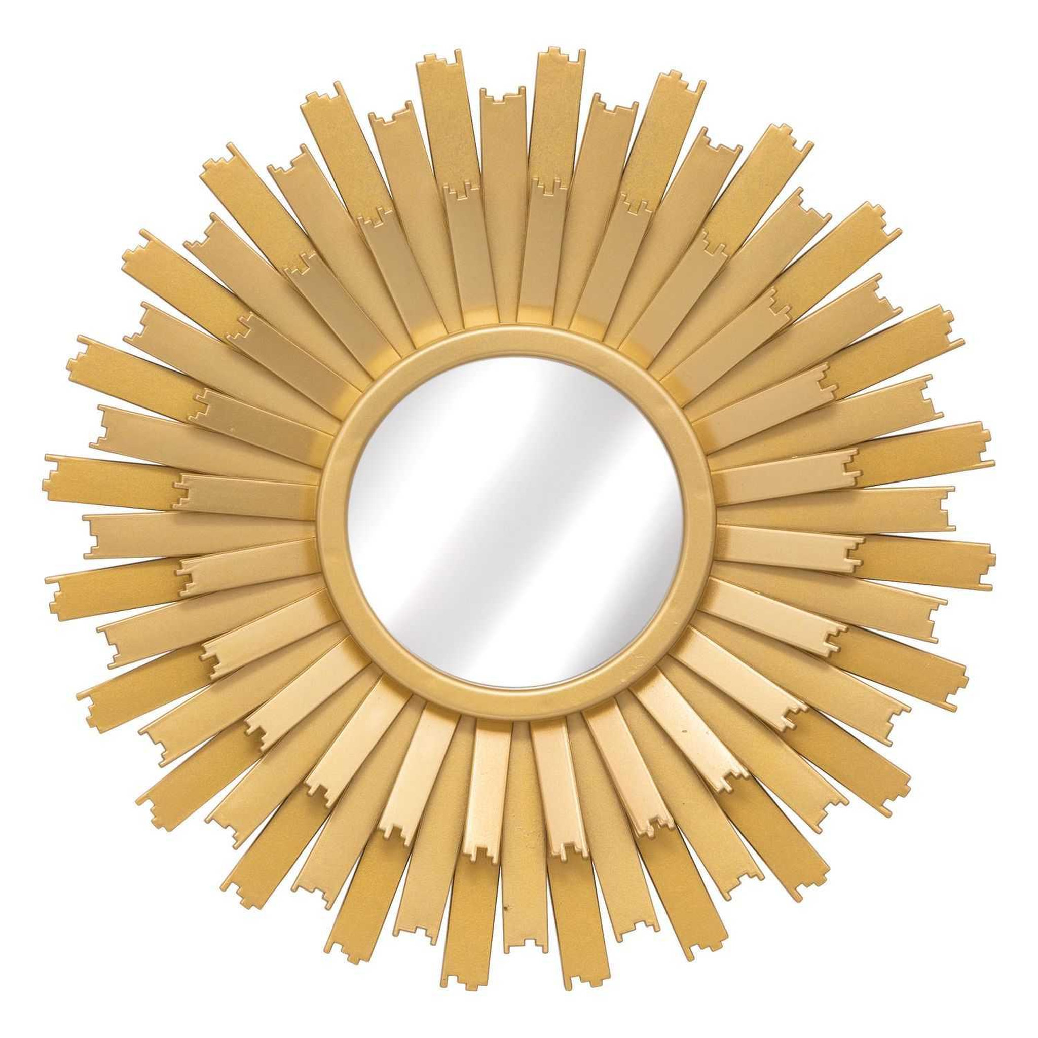 Voir la diapositive 5 : ATMOSPHERA Lot de 3 miroirs soleil - diam. 25 cm - doré