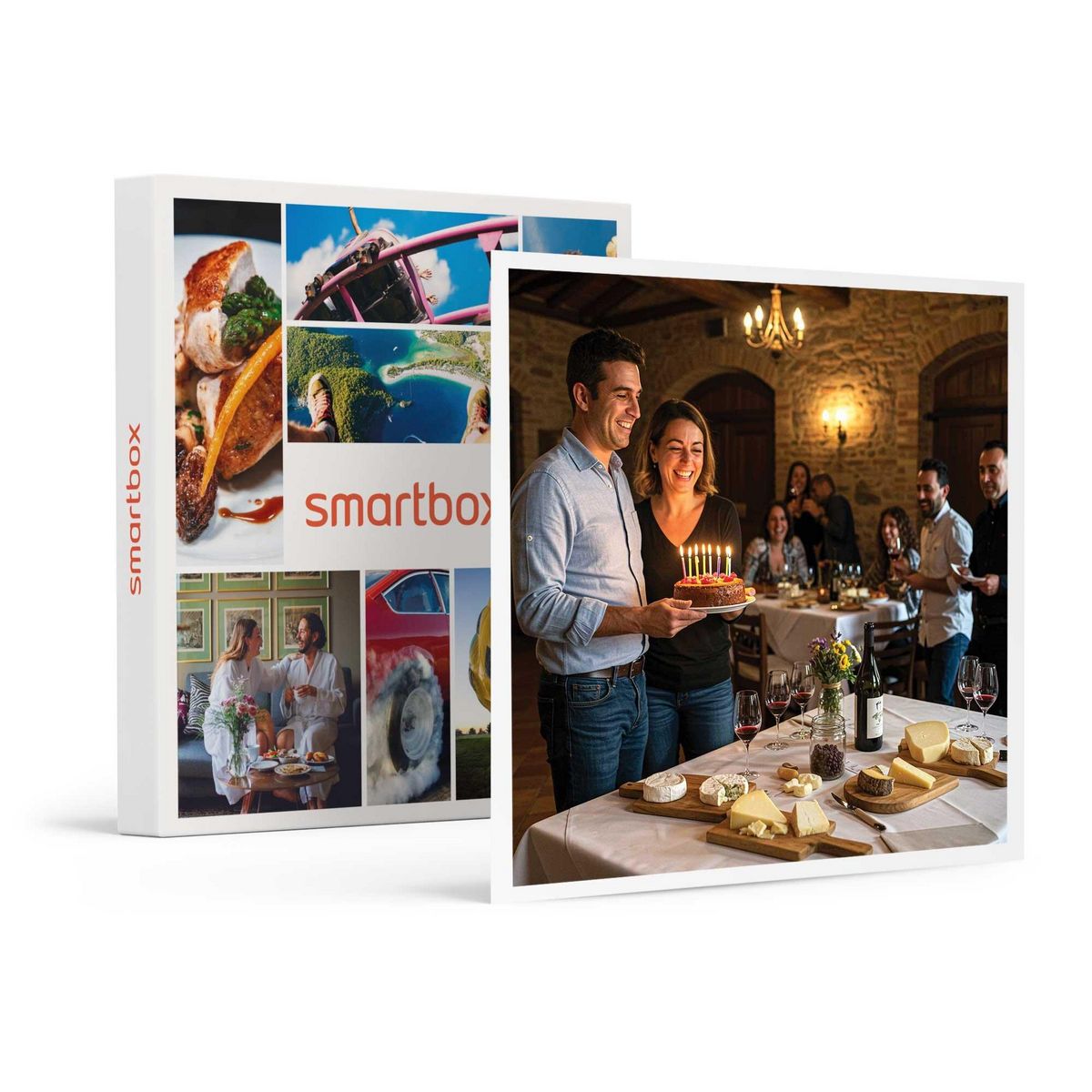 Smartbox Anniversaire pour un duo gourmet - Coffret Cadeau Gastronomie