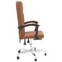 Voir la diapositive 4 : VIDAXL Fauteuil inclinable de bureau Marron Similicuir