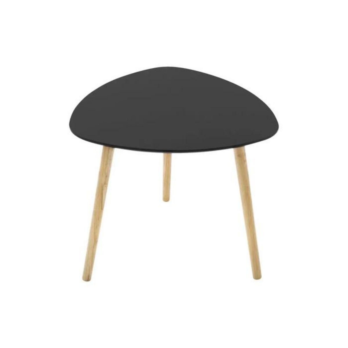 Paris Prix Lot de 3 Tables à Café Gigognes  Mileo  60cm Noir