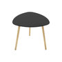 Voir la diapositive 4 : Paris Prix Lot de 3 Tables à Café Gigognes  Mileo  60cm Noir