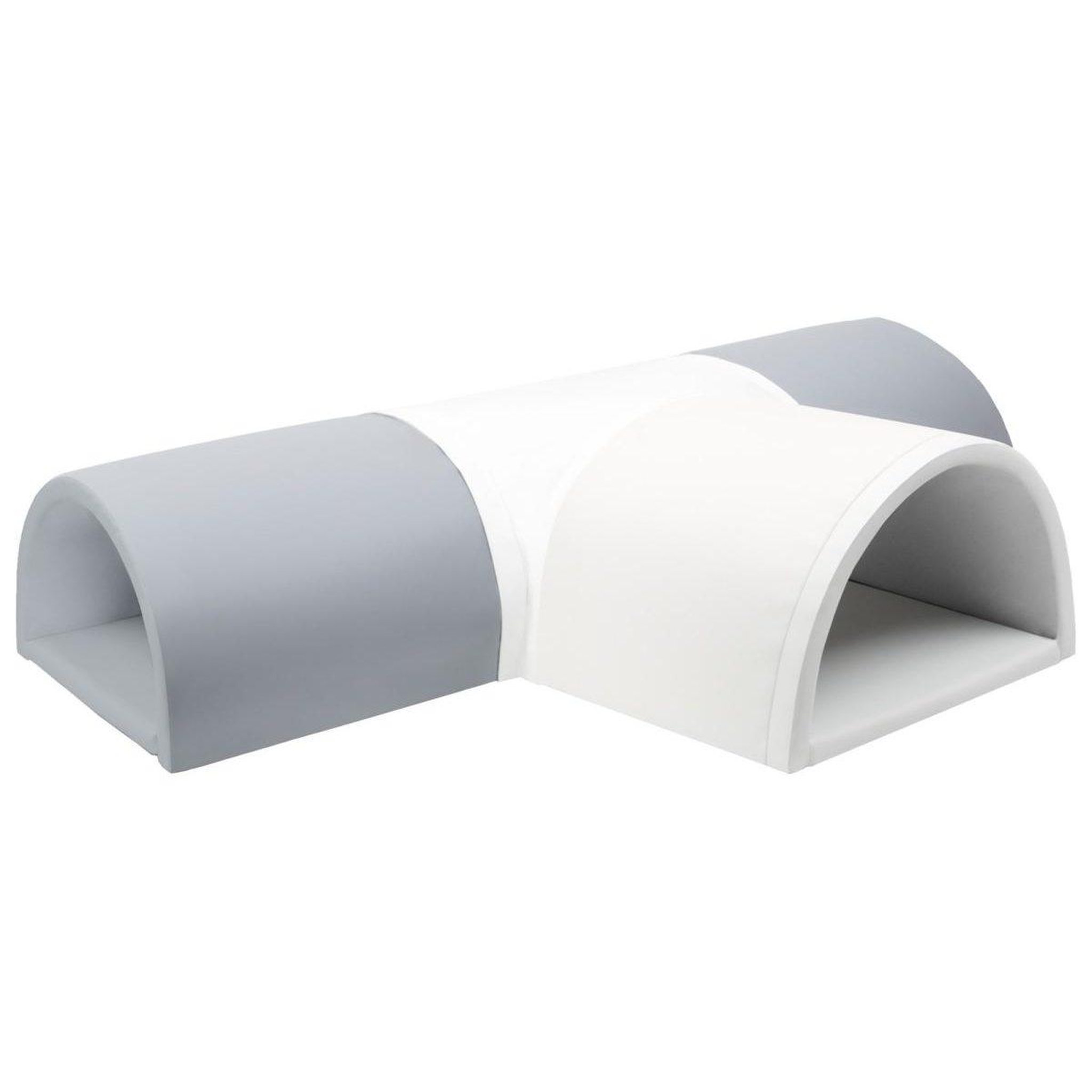 VELINDA Tunnel en T 4 pièces en mousse — blanc,gris