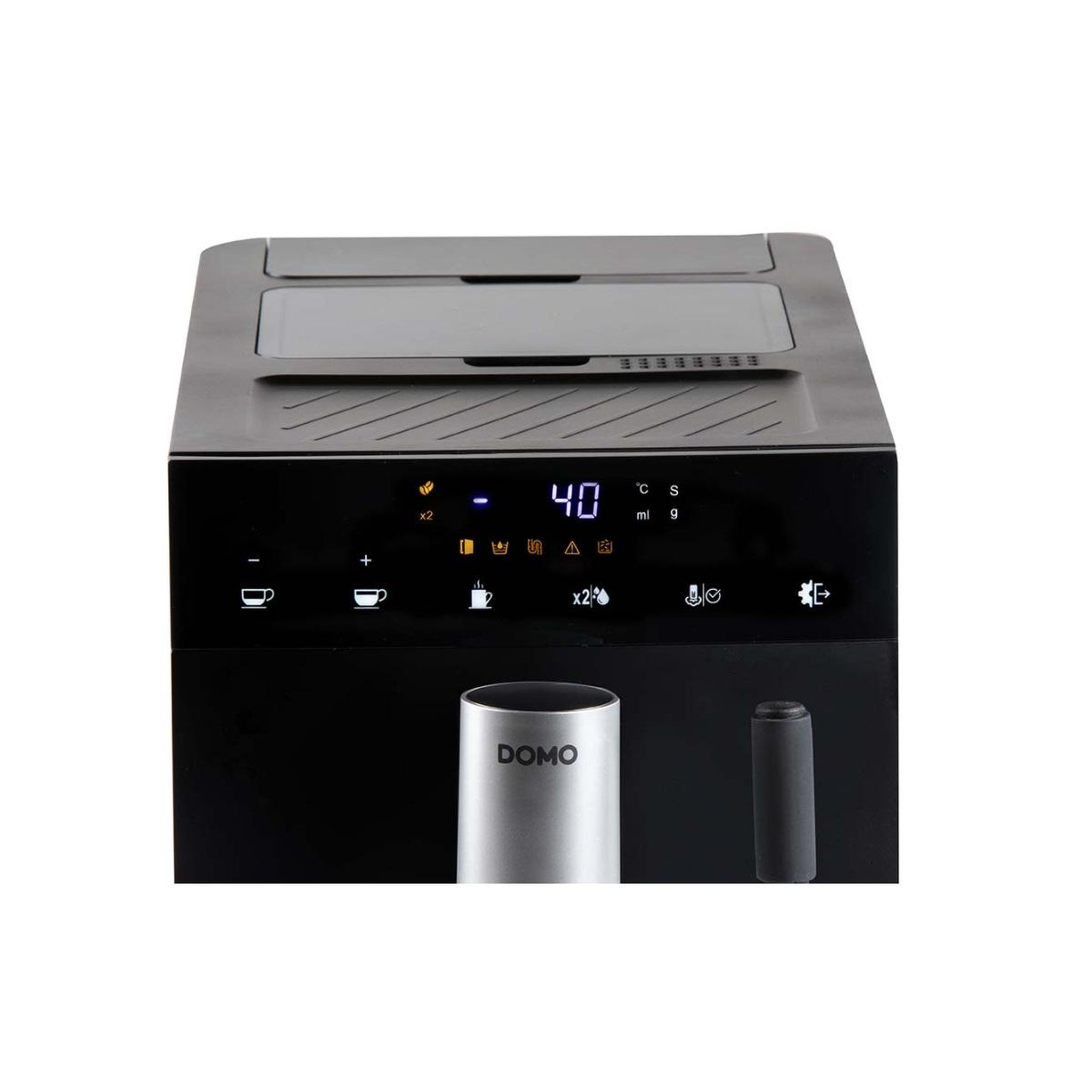 Voir la diapositive 2 : Domo Robot café 19 bars noir - do1150k