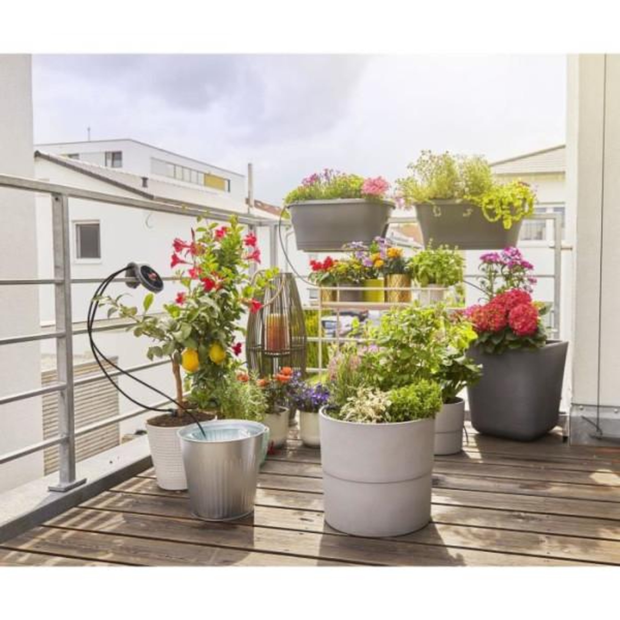 Voir la diapositive 4 : Gardena Arroseur GARDENA AquaBloom - Solution d'arrosage automatique solaire pour 20 plantes