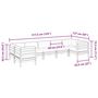 Voir la diapositive 6 : VIDAXL Salon de jardin 7 pcs avec coussins bois de pin impregne