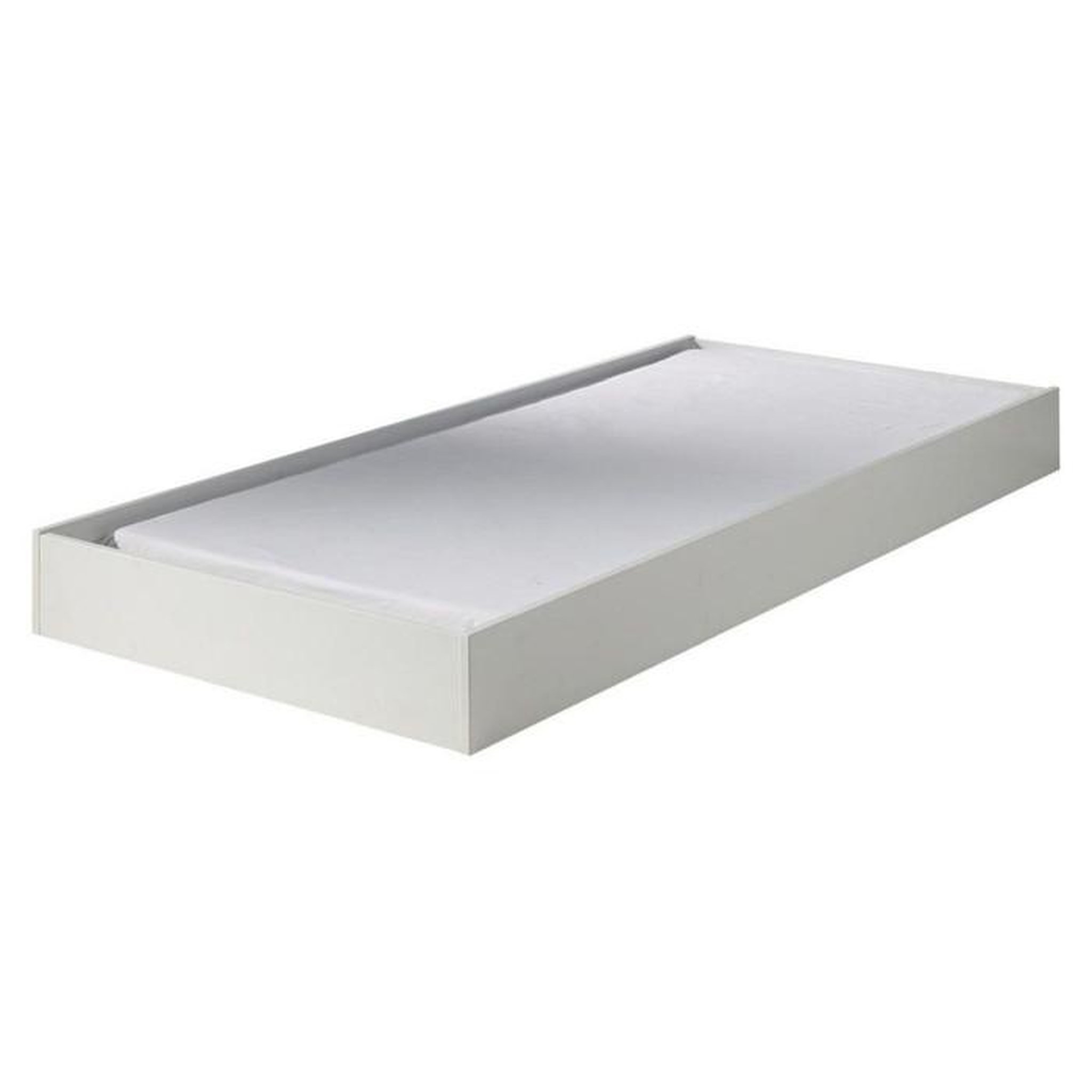 Voir la diapositive 3 : Paris Prix Pack - Lit Banquette Enfant, Tiroir, Armoire & Lot de 2 Étagères  Lara  Blanc